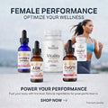 Female (300) - Hyper E, Vitality, High T Women, Glucoslym, CoQ10, ADK, ZEN