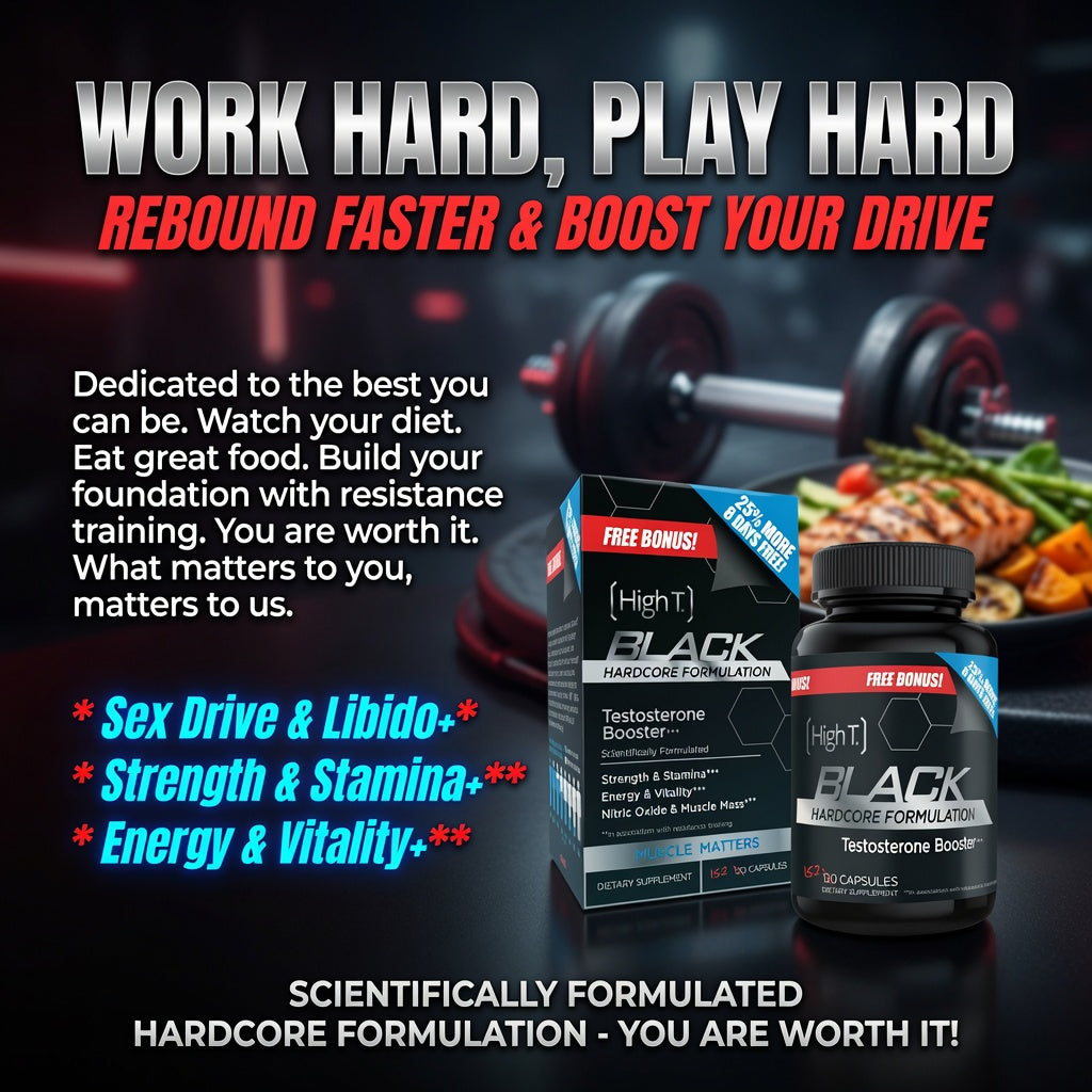 High T Black - Testosterone Booster w/Caffeine