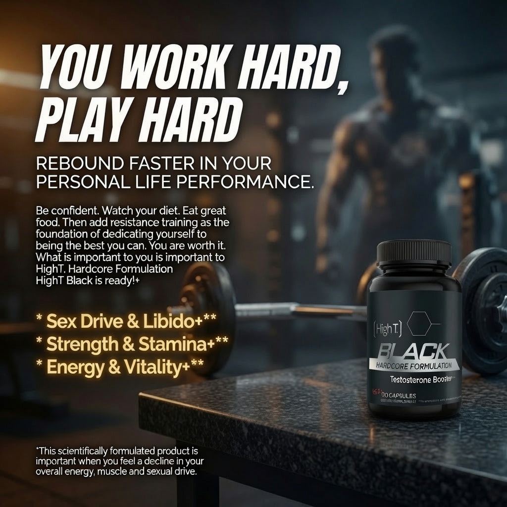 High T Black - Testosterone Booster w/Caffeine