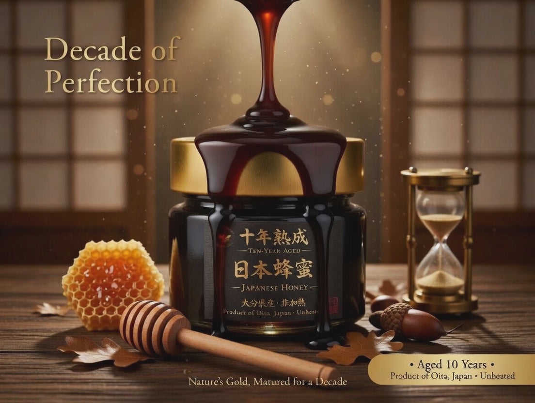 Discover the Elixir of Eternity: 10-Year Aged Comb Japanese Honey